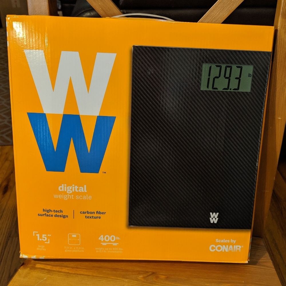 NEW INBOX WEIGHT WATCHERS DIGITAL SCALE BY CONAIR